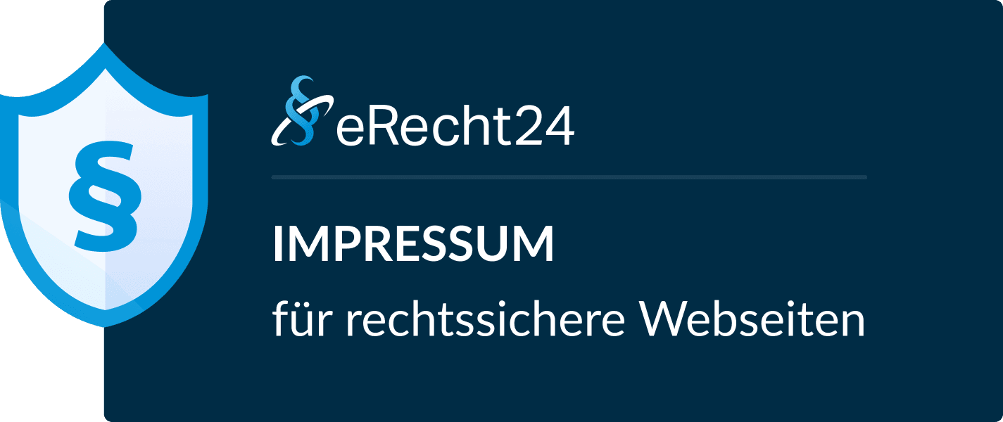 eRecht24 Siegel &ndash; Impressum f&uuml;r rechtssichere Webseiten